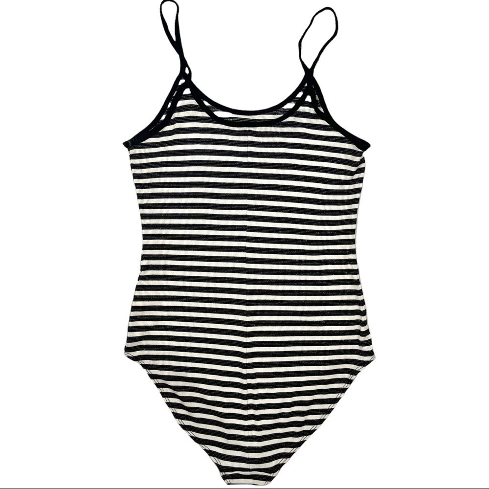 PAIGE metallic stripe bodysuit - Picture 7 of 8